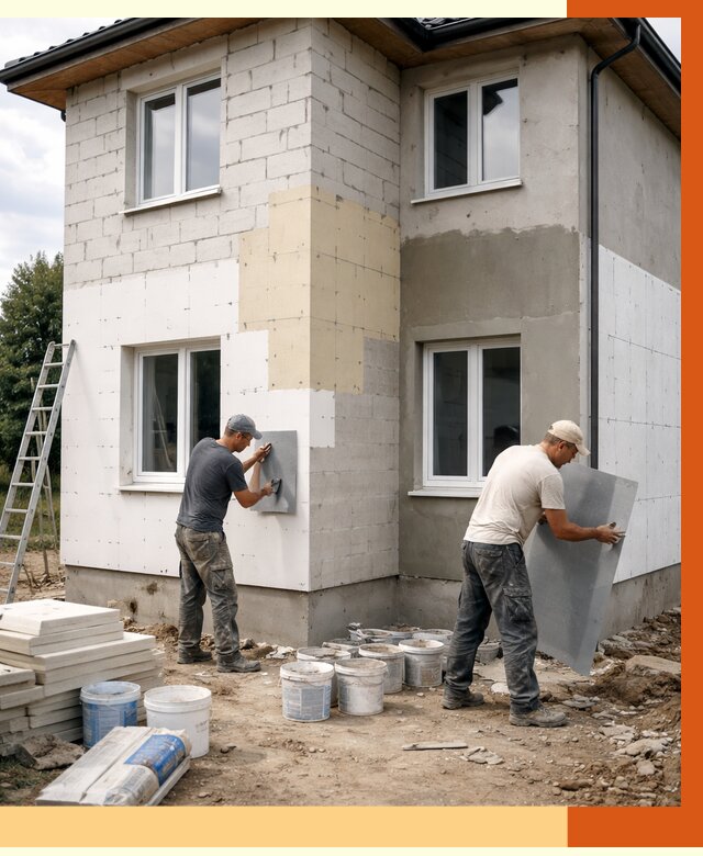 Утепление дома из газобетона в Стерлитамаке от 4326 руб./м² — заказать у ТепломастерСтм